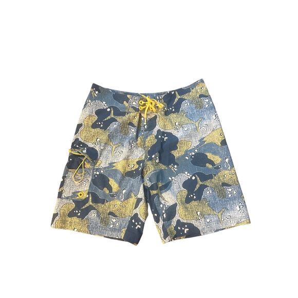 Men 34W 9L Columbia Sportswear Blue PFG Offshore II Board Shorts Swim Trunks - Picture 1 of 4